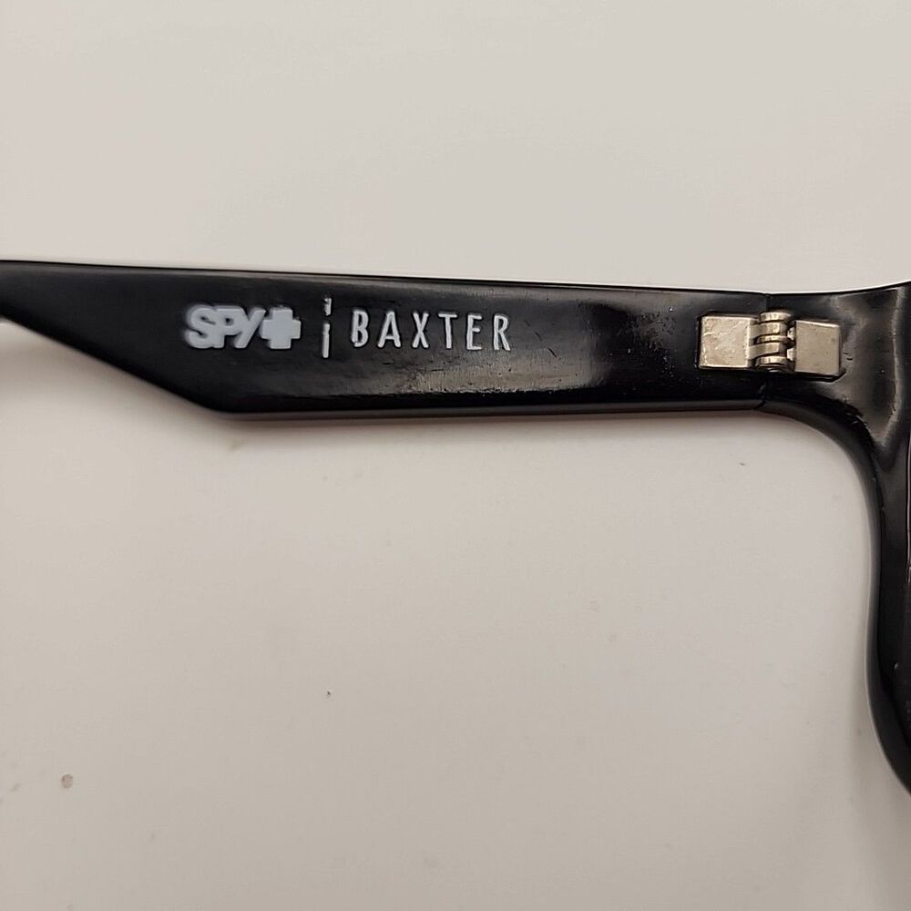 SPY Optic Baxter Black Eyeglass Frame Only 54□20 132 Chunky Plastic Square - Picture 5 of 6